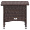 vidaXL 2 Piece Garden Lounge Set with Cushions Poly Rattan Brown