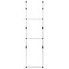 vidaXL Telescopic Wardrobe System with Rods Aluminium