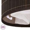 vidaXL Bamboo Laundry Bin Oval Dark Brown