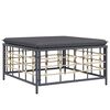 vidaXL 7 Piece Garden Lounge Set with Cushions Anthracite Poly Rattan
