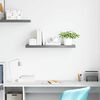 vidaXL Floating Wall Shelf Grey 80x23.5x3.8 cm MDF