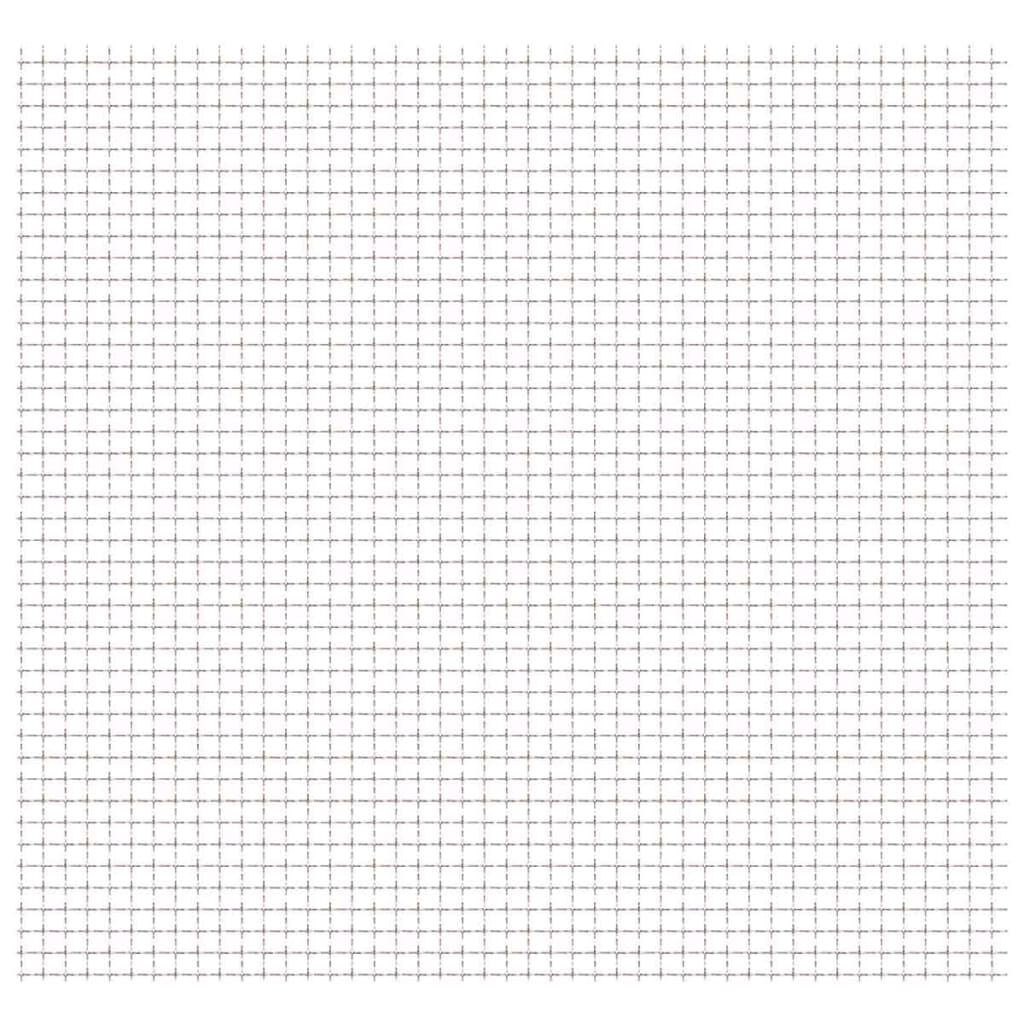 vidaXL Crimped Garden Wire Fence Stainless Steel 50x50 cm 11x11x2 mm