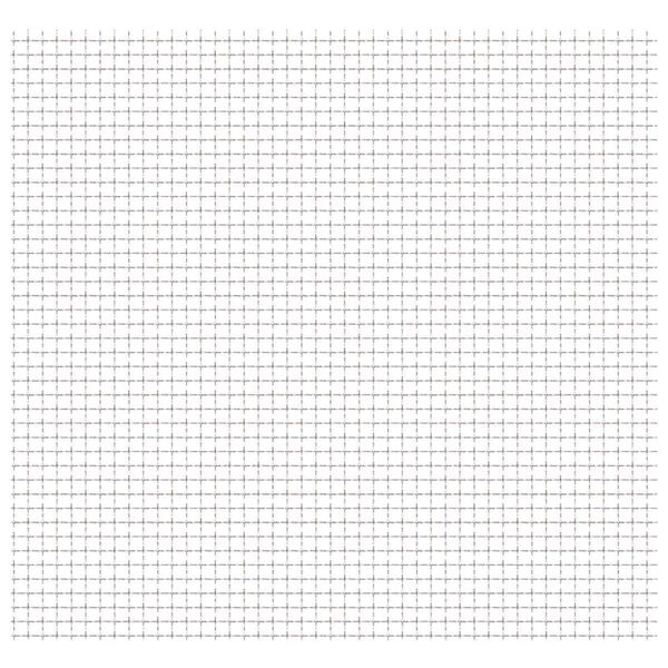 vidaXL Crimped Garden Wire Fence Stainless Steel 50x50 cm 11x11x2 mm