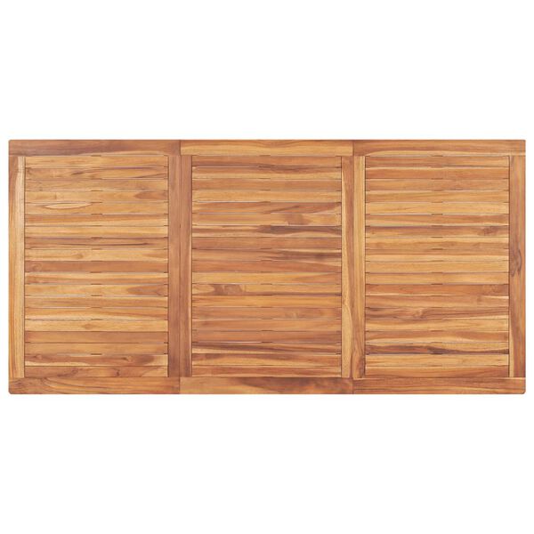 vidaXL Garden Dining Table 180x90x77 cm Solid Teak Wood