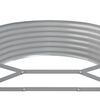 vidaXL Garden Raised Bed Galvanised Steel 507x100x36 cm Grey