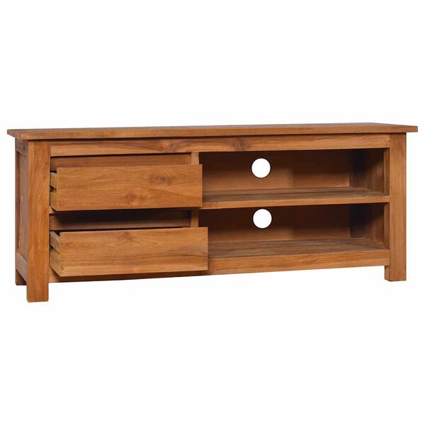 vidaXL TV Cabinet 100x30x40 cm Solid Teak Wood