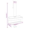 vidaXL Hanging Shower Caddy Brushed 304 Stainless Steel
