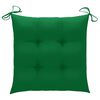vidaXL Folding Garden Chairs with Cushions 8 pcs Solid Teak Wood