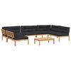 vidaXL 6 Piece Garden Pallet Sofa Set with Cushions Solid Wood Acacia