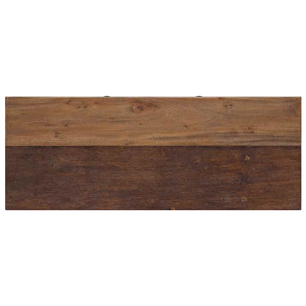 vidaXL Console Table Mixed Recycled Wood 80x35x80 cm