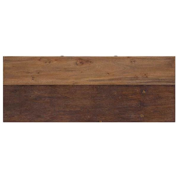 vidaXL Console Table Mixed Recycled Wood 80x35x80 cm