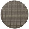 vidaXL 3 Piece Bistro Set with Cushions Grey Poly Rattan