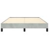 vidaXL Bed Frame without Mattress Light Grey 137x190 cm Full Velvet