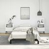 vidaXL Bed Frame without Mattress Black 100x203 cm Twin XL Faux Leather