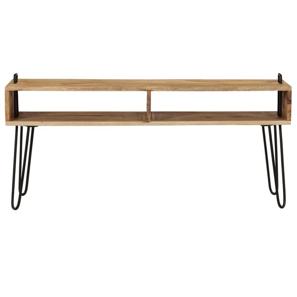 vidaXL TV Stand Solid Mango Wood 110x35x45 cm