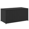 vidaXL Garden Storage Box Poly Rattan 100x50x50 cm Black