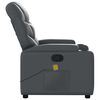 vidaXL Massage Recliner Chair Grey Faux Leather