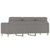 vidaXL 3-Seater Sofa Light Grey 180 cm Fabric