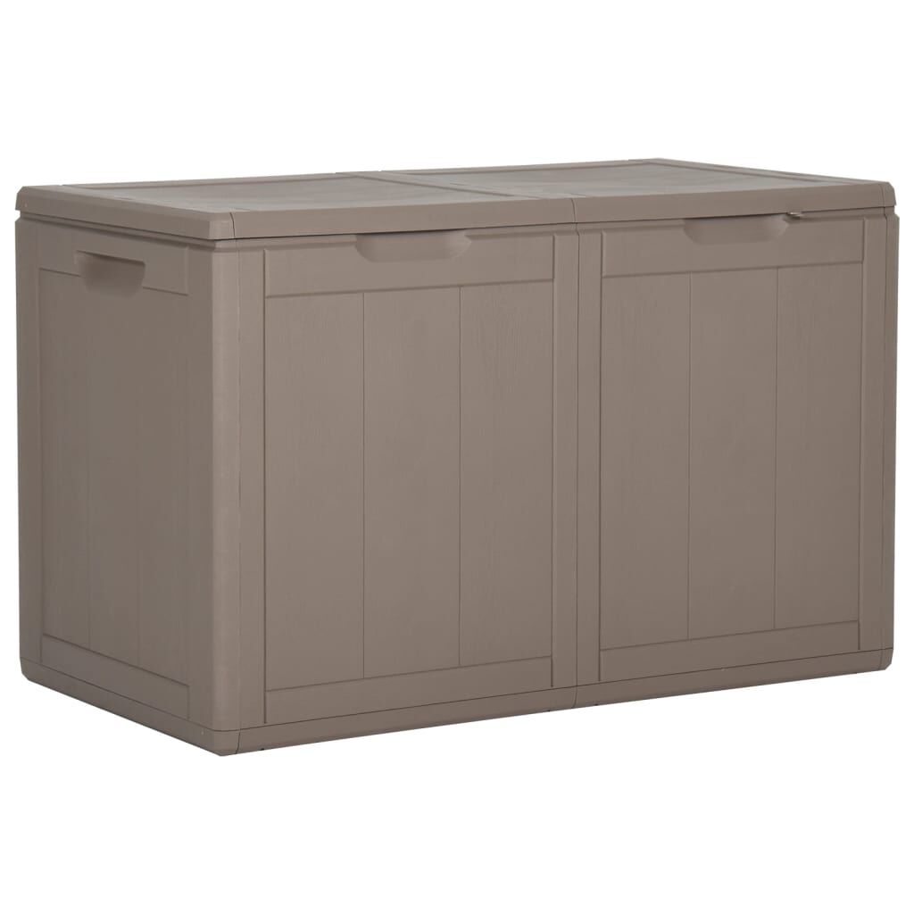 vidaXL Garden Storage Box 180L Brown PP Rattan