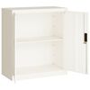 vidaXL File Cabinet White 79x40x90 cm Steel