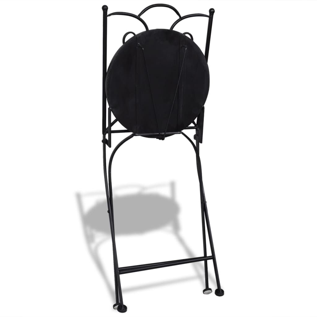 vidaXL 3 Piece Bistro Set Ceramic Tile Terracotta