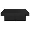 vidaXL Coffee Table Black 90x90x28 cm Engineered Wood