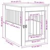 vidaXL Dog Crate Furniture White 55x75x65 cm Engineered Wood