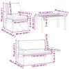 vidaXL Garden Sofa Set 4 pcs Brown 75 x 45 x 38cm Solid Acacia wood
