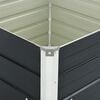 vidaXL Raised Garden Bed Anthracite 100x100x77 cm Galvanised Steel