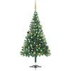 vidaXL Artificial Pre-lit Christmas Tree with Ball Set 210cm 910 Branches