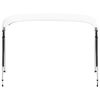 vidaXL 4 Bow Bimini Top White 243x(230-244)x137 cm