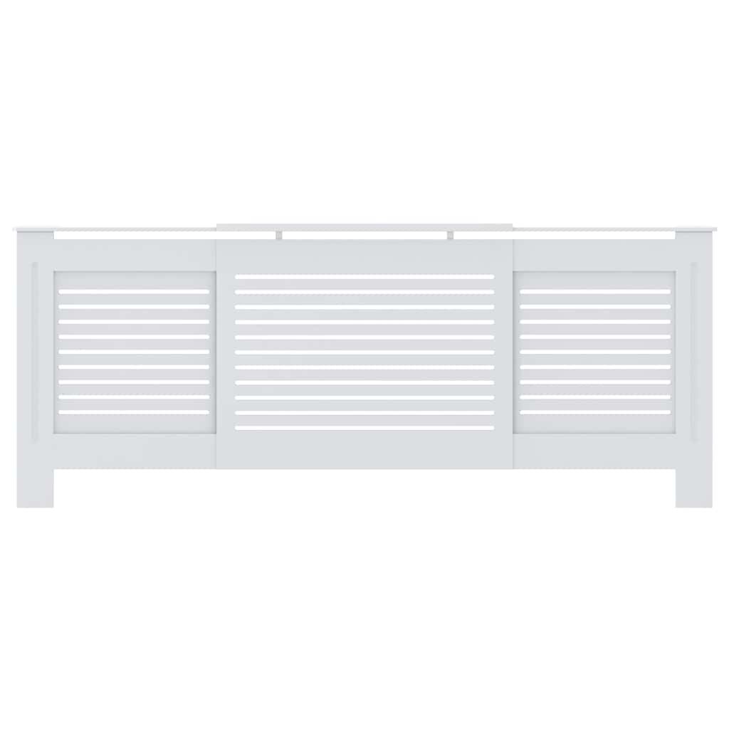 vidaXL MDF Radiator Cover White 205 cm