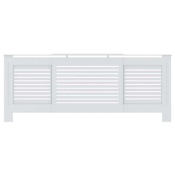 vidaXL MDF Radiator Cover White 205 cm