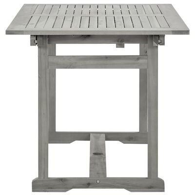 vidaXL Garden Dining Table (120-170)x80x75 cm Solid Acacia Wood