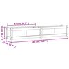 vidaXL Garden Planter White 180x31x31 cm Solid Wood Pine