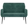 vidaXL Bench Dark Green 108x79x79 cm Velvet