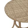 vidaXL 3 Piece Bistro Set with Cushions Beige Poly Rattan