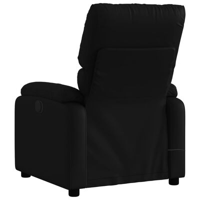 vidaXL Electric Massage Recliner Chair Black Faux Leather