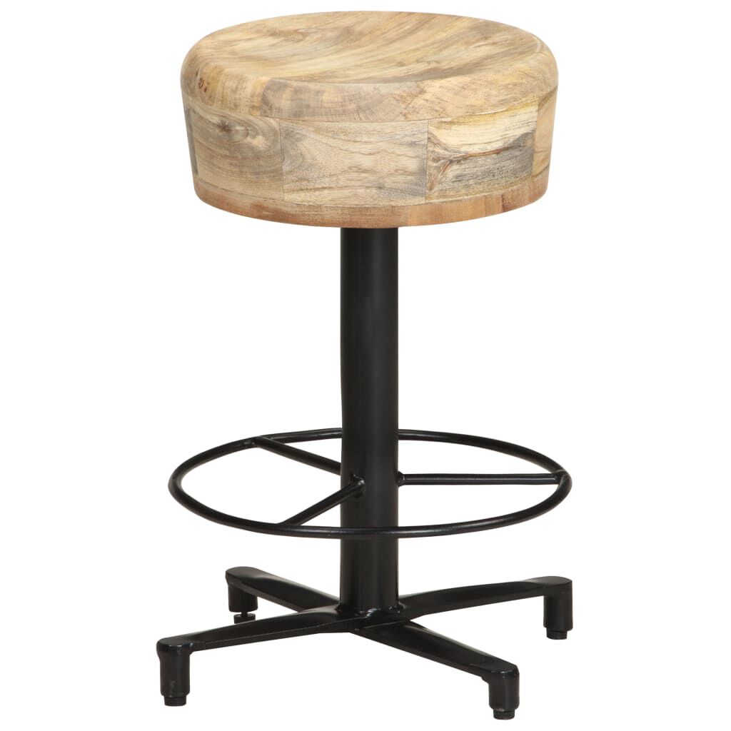 vidaXL Bar Stools 2 pcs 52 cm Solid Mango Wood