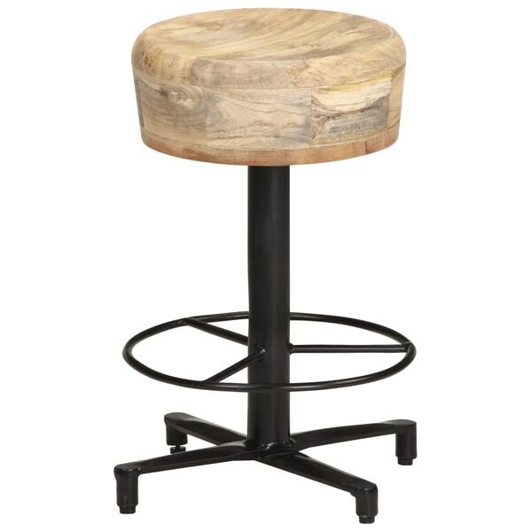 vidaXL Bar Stools 2 pcs 52 cm Solid Mango Wood