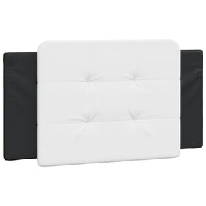 vidaXL Headboard Cushion "Zadar" Black and White 100 cm Faux Leather