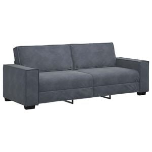 vidaXL 3-Seater Sofa Dark Grey 180 cm Velvet