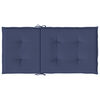 vidaXL Lowback Chair Cushions 6 pcs Navy Blue Fabric