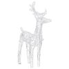 vidaXL Reindeers & Sleigh Christmas Decoration 280x28x55 cm Acrylic