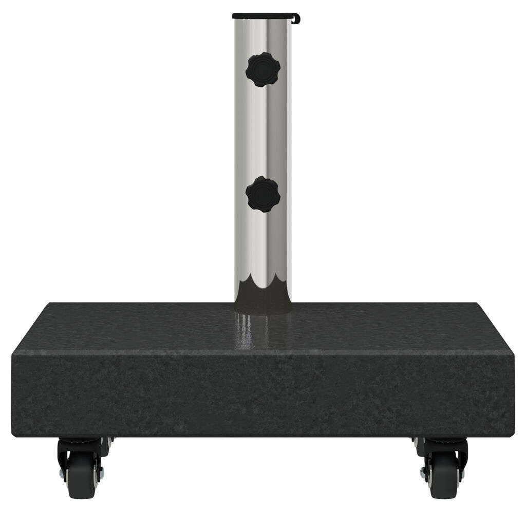 vidaXL Umbrella Base Black 45x25x8 cm Granite