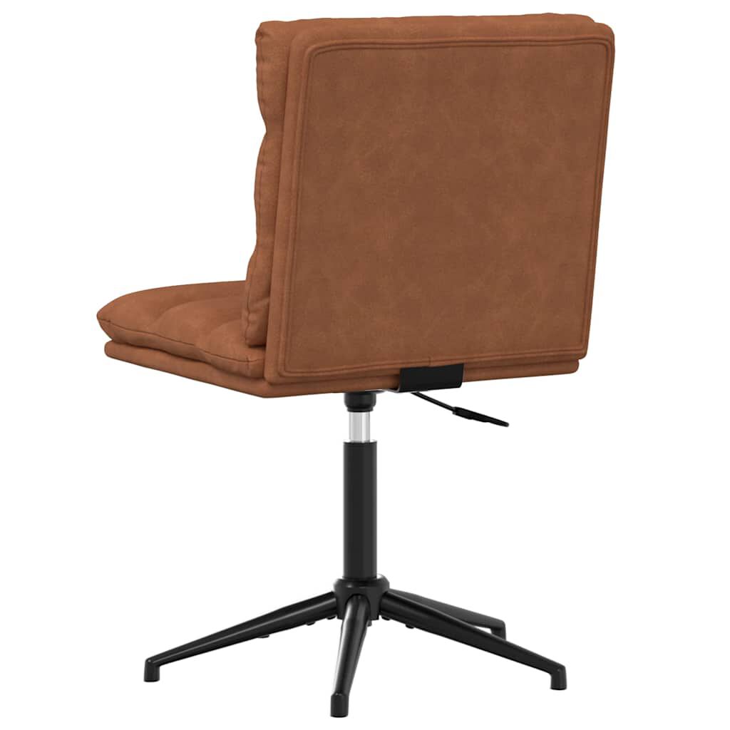 vidaXL Dining Chair Brown Faux Leather