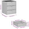 vidaXL Garden Storage Cabinet Brown 55x59x69 cm Poly Rattan