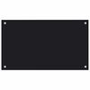 vidaXL Kitchen Backsplash Black 70x40 cm Tempered Glass
