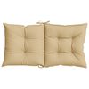 vidaXL Lowback Chair Cushions 2 pcs Melange Beige 100x50x7 cm Fabric