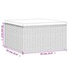 vidaXL 6 Piece Garden Lounge Set with Cushions Black Poly Rattan